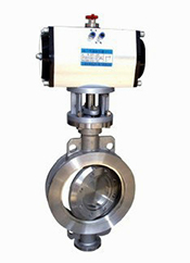 D973H、D973Y三偏心對夾硬密封電動蝶閥